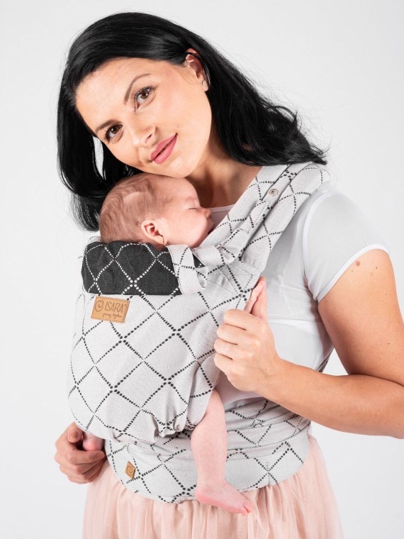 ISARA Quick Half Buckle – surišama ergonomiška nešioklė su sagtimi, patogi kasdienai